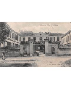 Carte postale ancienne - Lombez (Gers) Hôpital