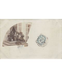Carte postale ancienne - photo de notables en famille vers 1900 