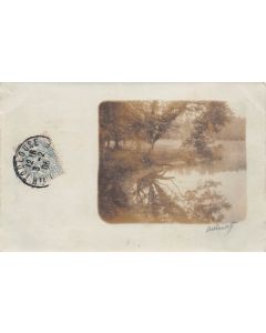 Carte postale ancienne photo - Au bord du lac (31) 