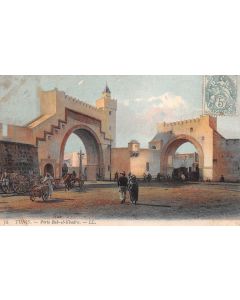 Carte postale ancienne - Tunis, Porte Bab-el-Khadra