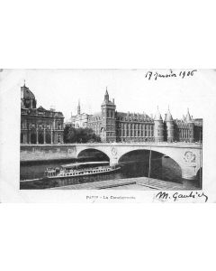 Carte postale ancienne - Paris, la conciergerie