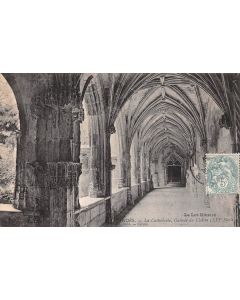 Carte postale ancienne - Cahors, la cathédrale galerie du cloître