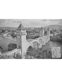 Carte postale ancienne - Cahors, le pont Valentré