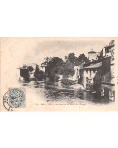 Carte postale ancienne - Toulouse, canal de fuite du moulin du Château