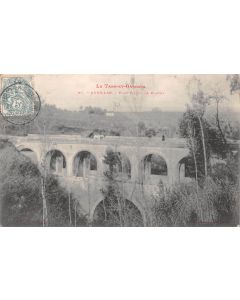 Carte postale ancienne - Auvillar, le pont viaduc de Poutoy