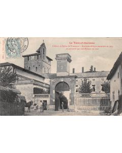 Carte postale ancienne - Pommevic, le château et l'église
