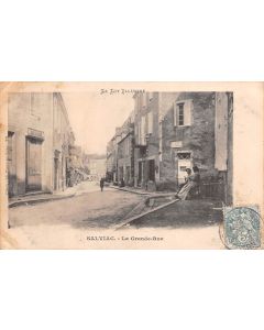 Carte postale ancienne - Salviac, la grand rue