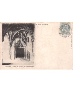 Carte postale ancienne - Cahors, porte du cloître de la cathédrale