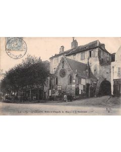 Carte postale ancienne - Gourdon, porte et chapelle du Majou et le Boulevard