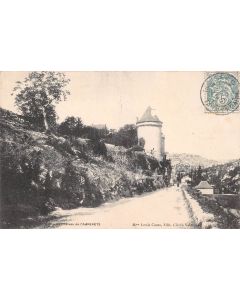 Carte postale ancienne - Cabrerets (le château) dans le Lot