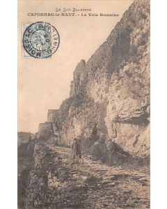 Carte postale ancienne - Capdenac le Haut, la voie romaine