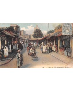 Carte postale ancienne - Tunis, Rue Sidi-el-Bechir
