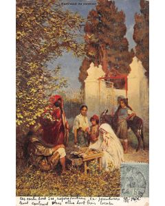 Carte postale ancienne - Tunis, le marchand de sucrerie