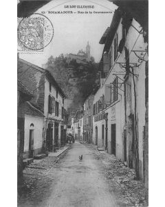 Carte postale ancienne - Rocamadour, la rue de la couronnerie