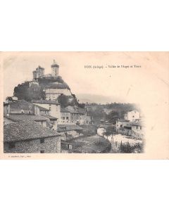 Carte postale ancienne - Foix, la vallée de l'Arget et Tours