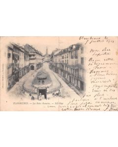 Carte postale ancienne - Plombières, les bains romains 