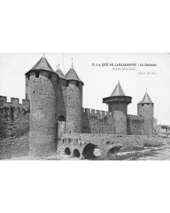 Carte postale ancienne - Carcassonne, le château 