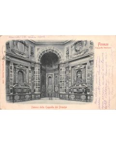Carte postale ancienne - Italie Intérieur de la chapelle des Medicis à Florence