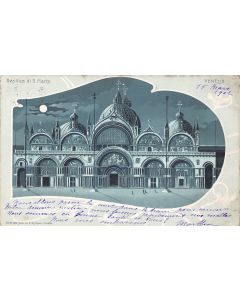 Carte postale ancienne - Italie - Venise, basilique Saint Marc