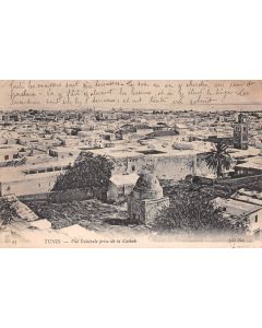 Carte postale ancienne - Tunis Vue Générale prise de la Casbah