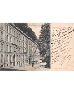 Carte postale ancienne - Eaux-Bonnes, la rue Castelanne