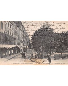 Carte postale ancienne - Toulouse, les allées Lafayette