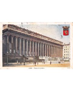 Carte postale ancienne - Lyon, le palais de Justice
