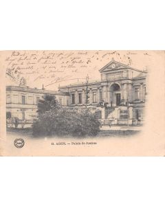 Carte postale ancienne - Agen, le palais de justice