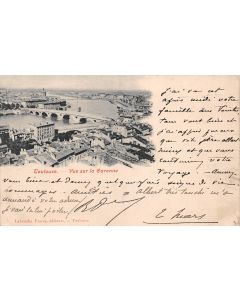 Carte postale ancienne - Toulouse vue sur la Garonne
