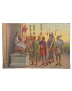 Grande Huile sur toile 1900 les centurions 