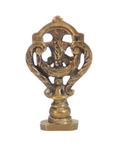 Sceau à cacheter (seal) bronze décor de guirlande 