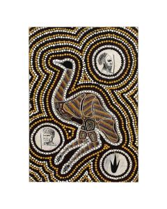 Peinture océanienne aborigène années 50