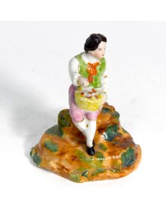 Encrier en faïence porcelaine de Paris époque XIXème