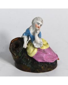 Encrier en faïence porcelaine de Paris époque XIXème