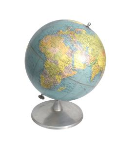 Globe terrestre vintage années 60 pied aluminium