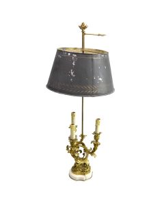Lampe bouillotte de style Louis XV bronze doré XIXème