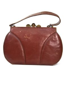 Sac féminin vintage années 50 cuir