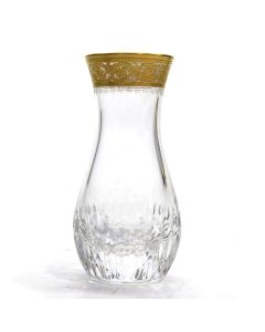 Baccarat petit vase Soliflore en cristal doré à l'or 