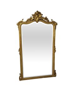 Miroir bois et stuc doré Napoléon III époque XIXème