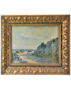 Paysage provençal huile sur toile par Ch. Vionnet 