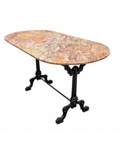 Table bistro belle époque 1900 plateau en marbre