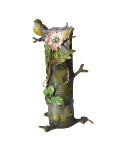 Vase monté par un bronze de Vienne ancien oiseau XIXème