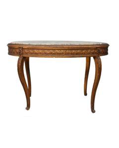 Table d'appoint bois doré et marbre brèche époque XIXIème