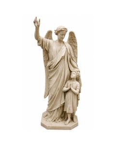 Grand ange Florentin en pl&acirc;tre 