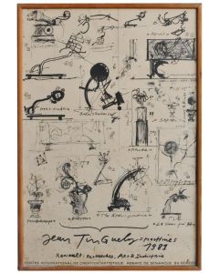 Affiche Jean Tinguely daté de 1981