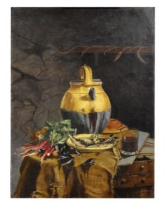 Nature morte aux radis et aux moules