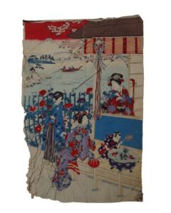 Estampe Japonaise XIXème sur papier riz -6