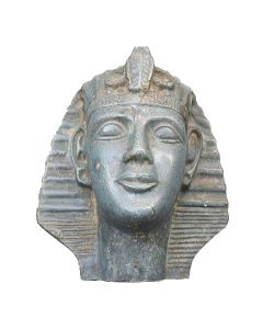 Tête de pharaon en composite patine grise