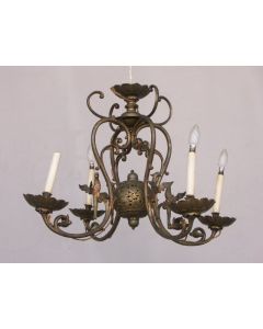 Lustre en bronze d'époque XIXème