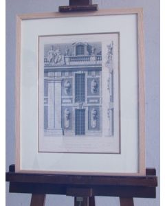 Gravure 1900 dans cadre chêne 41 x 53 cm 3